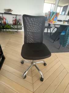 Black Office Chair on Wheels