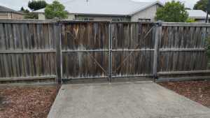 Double Door Timber Fence