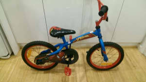 RED BLUE SPIDER MAN BICYCLE 16" TYRES CHILDRENS BIKE HUFFY BMX KIDS