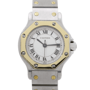 Cartier 0907 Santos Octagon Two Tone Automatic 25mm 1990s