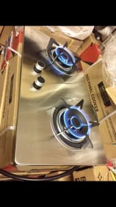 Brand new beautiful new style Automatic glass top two burner