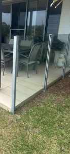 Glass fencing and posts