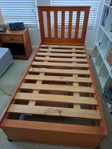 Single Bed Frame with large storage drawers