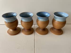 Set of 4 Southern Cross Pottery goblets