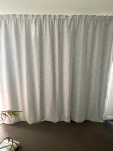 Room Darkening Curtains with track and Blackout liners