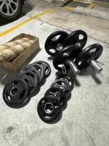 Olympic Dumbbell and Weights Set