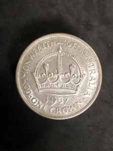 **RARE** 1937 Kings Coronation Silver Crown Coin