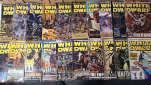 20x White Dwarf magazines - 308-309, 311-328, printed in Australia