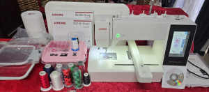 Janome Embroidery Machine Package 500e As New Cond over $5800