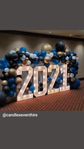 Giant Lightup Marquee numbers and letters hire