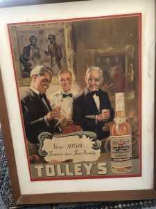 Vintage poster Tollys Brandy