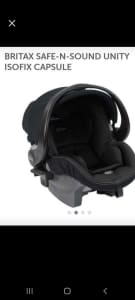 **Brand new Britax safe and sound unity capsule isofix compatible**