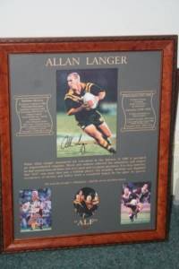 Allan Langer - Autographed, Framed - Spirit of Sport