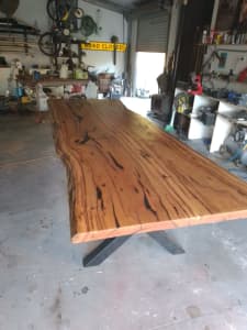 Marri table hand crafted 
