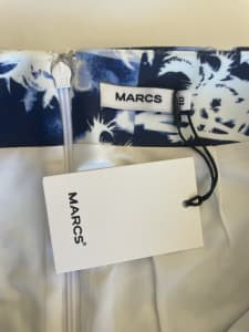 *NEW* Marcs Palm Print Blue and White Skirt Size 10
