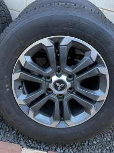 MR triton stock wheels and tyres