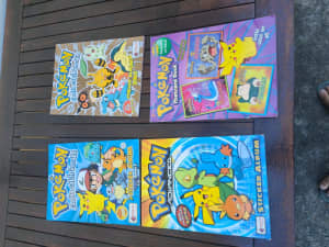 Pokemon books x4 $100