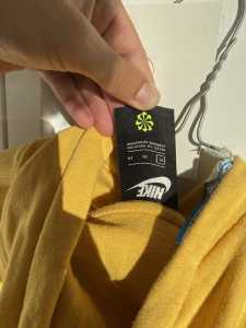 Yellow Nike hoodie brand new