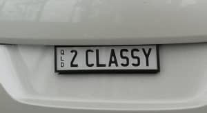 Prestige number plates. 2 CLASSY