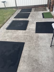 4 Gym mats rubber excellent quality