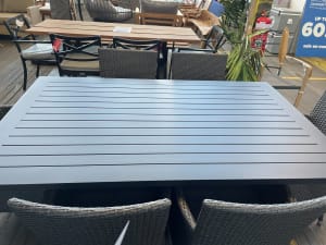 Bridgeport Aluminium and Wicker Outdoor 7Pce Dining Suite (was $2599)