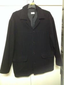 Men's Wool Coat - Black