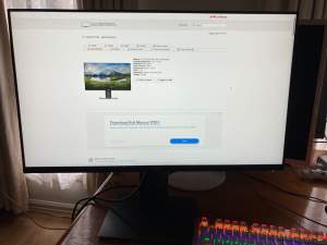 AS NEW Dell P2719H 27 Inch Full HD, IPS LED-Backlit Monitor, WARRENTY