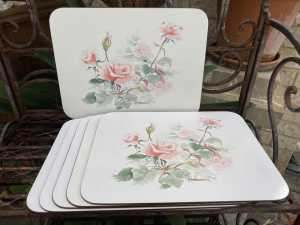 Vintage Randall Froude Rose Placemats