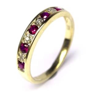 9ct Yellow Gold ladies Ring With Stone Size N 753443