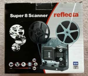REFLECTA SUPER 8 SCANNER - for scanning 8mm film - in original box