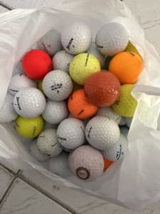 120 Golfballs mostly new and hit once or twice ******2591