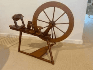 Spinning wheel handmade from kauri pine
