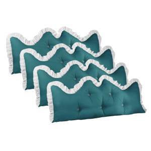 4X 150cm Blue-Green Princess Bed Pillow Headboard Backrest Bedsid...