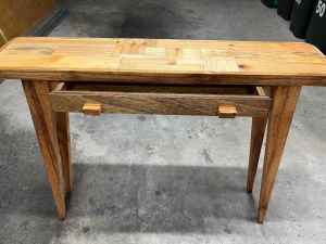 CONSOLE TABLE with Drawer-HAND-MADE, RUSTIC ANTIQUE STYLE, Made from
