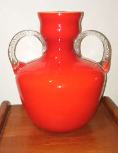 1960s OPELINA FIORENTINA Art Glass Vase (Italy)