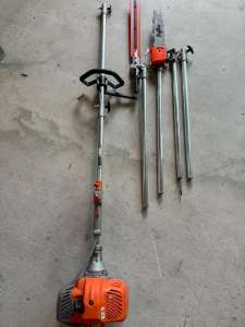 petrol extension pole chain saw hedge trimmer