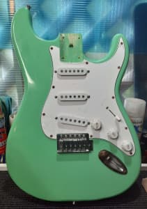 New Loaded Strat Style Surf Green Body for Relic / Customising!