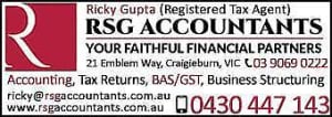 Personal / Sole Trader / Business Tax Returns - RSG Accountants