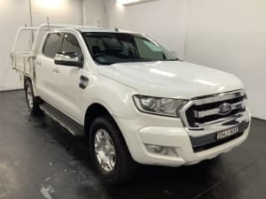 2016 Ford Ranger PX MkII XLT 3.2 (4x4) Cool White 6 Speed Automatic Double Cab Pick Up