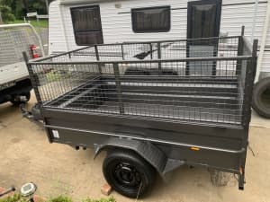 7x4 high side box trailer with or without cage