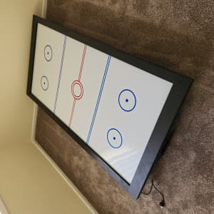 Air hockey top for pool table - real fan air