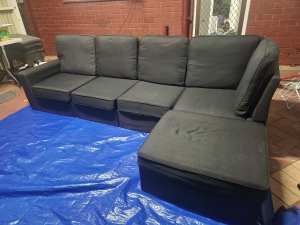 5 seater lounge/sofa Artisse L shape modular couch