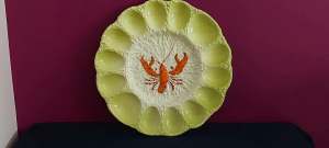 Vintage Carlton Ware platter. 30cms diameter. Lobster design. As new 