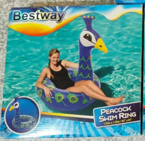 Peacock Swim Ring / Inflatable Pool/Water Toy