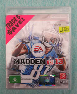 PS3 Sony PlayStation 3 Game: Madden NFL 13