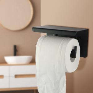 Matt Black Toilet Roll Holders Tissue Paper rolls Holder Bathroom