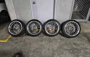 18x9.5 15 RE30 wheels Forged rays engineering