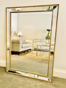Beaded Framed Mirror 80x110 cm