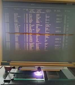 Microfiche monitor and accessories 