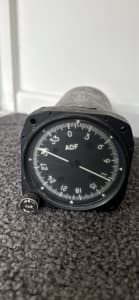 Old aviation ADF gauge